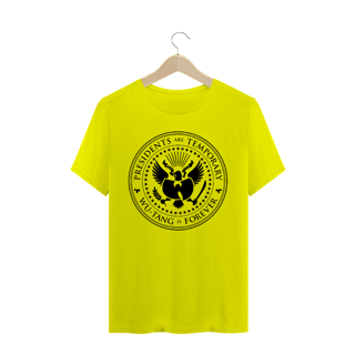 Nome do produtoCamiseta de Malha Quality Wu Tang Clan  Presidents Are Temporary Logo Black