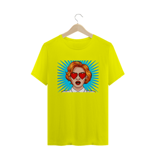 Nome do produto Camiseta Quality com Estampa Olhos de Coração