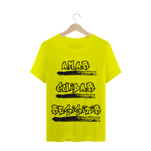 Nome do produtoT-Shirt Amar, Cuidar, Resistir