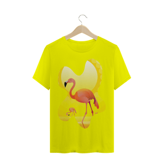 Nome do produto Camiseta Quality Estampa Garça Rosa