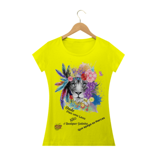 Nome do produtoUma Leoa! Camisa Feminina Baby Long Quality