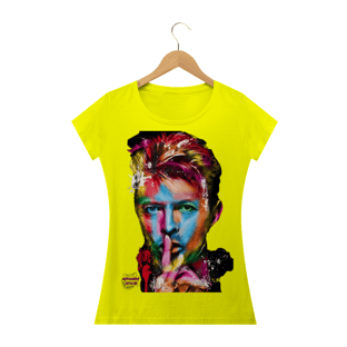 Nome do produtoDavid Bowie! Camisa Feminina Baby Long Quality