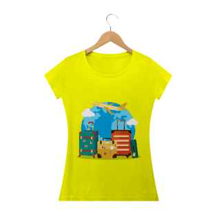 Nome do produtoCamiseta Baby Long Feminina - Travel Time