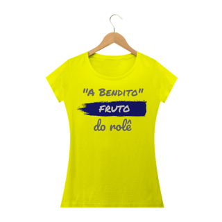 Nome do produto Camiseta Baby Long Quality Estampa Frase - A Bendito Fruto do rolê