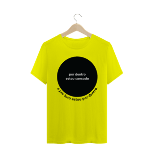 Nome do produtocamiseta masculina - por dentro estou cansado