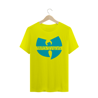 Nome do produtoCamiseta de Malha Quality Wu Tang Clan Logo Texto Tradicional Azul