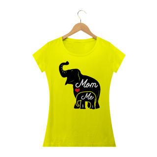 Nome do produto Camiseta Baby Long Quality Estampa Elefante Mom Me