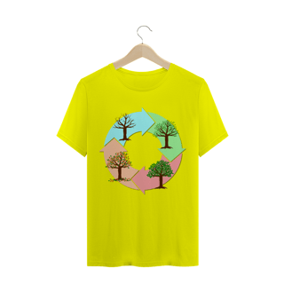 Nome do produto Camiseta Quality Masculina Estampa Ciclo de vida das árvores