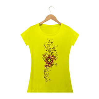 Nome do produto Camiseta Baby Long Quality Estampa Galhos Abstrato