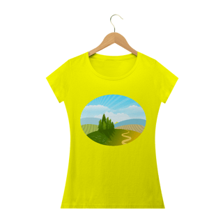 Nome do produto Camiseta Baby Long Quality Estampa Desenho Natureza