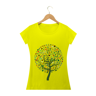Nome do produto Camiseta Baby Long Quality Estampa Desenho Árvore Gigante