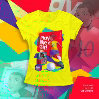 Nome do produto Soccer - Play Like a Girl (baby long)