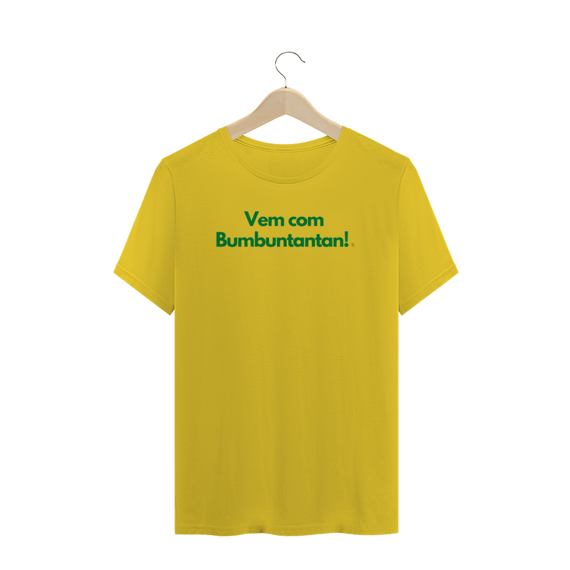 Camiseta Clássica Amarela Vem Vacina