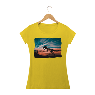 Nome do produto Camiseta Baby Long Estonada Estampa Passeando com Dinossauro