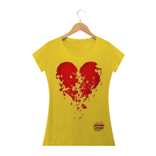 Nome do produtoCoração! Camisa Feminina Estonada