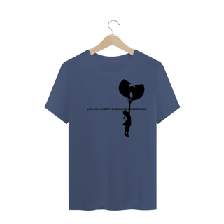 Nome do produtoCamiseta de Malha ESTONADA Pré-Lavada Wu Tang Clan Life as a shorty