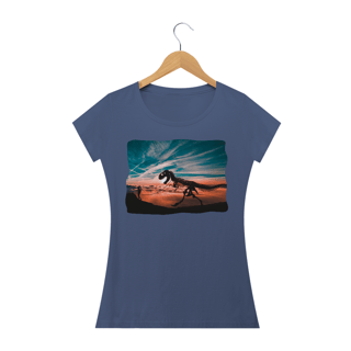 Nome do produto Camiseta Baby Long Estonada Estampa Passeando com Dinossauro