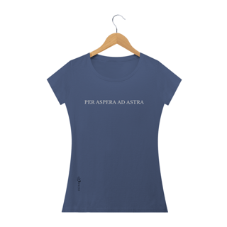 Nome do produto Camiseta envelhecida feminina Per aspera ad astra