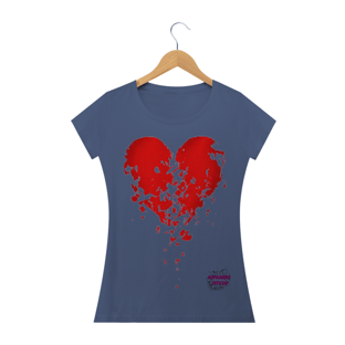 Nome do produtoCoração! Camisa Feminina Estonada
