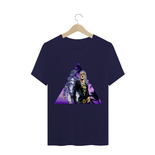 Nome do produtoCamiseta Básica ✪ - Leone Abacchio e Moody Blues (JoJo)