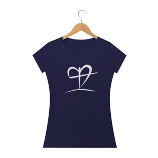 Nome do produtoCamisa Feminina Preta Coração e Cruz +Cores