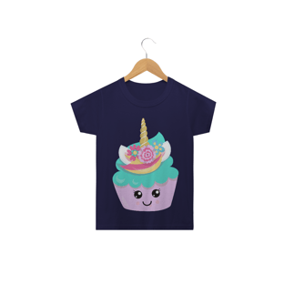 Nome do produtoCamiseta infantil Cup Cake Unicórnio