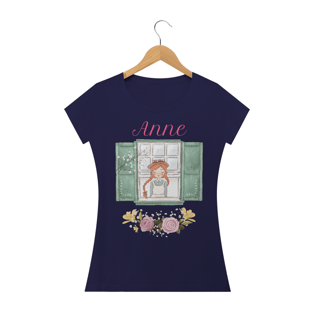 Nome do produtoCamiseta feminina Anne na janela