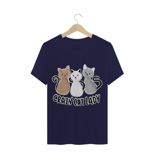 Nome do produtoCamiseta Crazy Cat Lady (gatos)