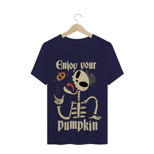 Nome do produtoCamiseta Enjoy you Pumpkin (caveiras)