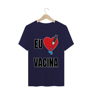 Nome do produtoCamiseta Eu Amo Vacina (diversos)
