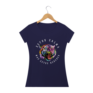 Nome do produtoCamiseta babylook - estou calma mas estou nervosa