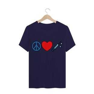 Nome do produtoCamiseta Paz, Amor, Vacina (diversos)