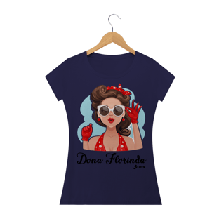 Nome do produtoCamiseta mulher chapéu vermelho 60s