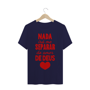 Nome do produtoCAMISETA Frase Bíblica - Rm 8:39 // cristã