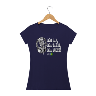 Nome do produto Camiseta Bom dia, boa tarde, boa noite com fone