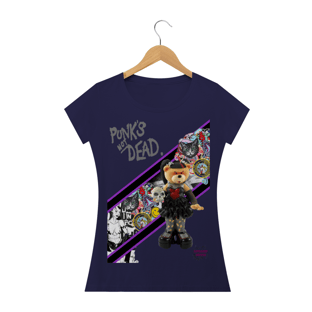 Nome do produtoPunk's Not Dead!!!! Camisa Feminina Baby Long Quality