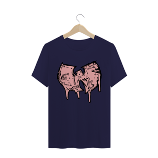 Nome do produtoCamiseta de Malha Quality Wu Tang Clan Logo Draw Grafite Rosa