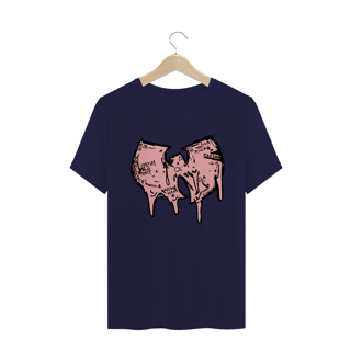 Nome do produtoCamiseta de Malha Wu Tang Clan Hip Hop PLUS SIZE Logo Draw Grafite Rosa