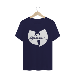 Nome do produtoCamiseta de Malha Wu Tang Clan Hip Hop PLUS SIZE Logo WuWear Branco