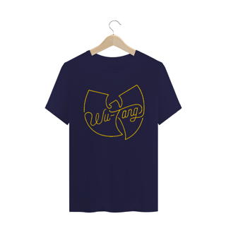 Nome do produtoCamiseta de Malha Wu Tang Clan Hip Hop PLUS SIZE Logo Traço Amarelo