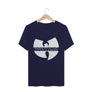 Nome do produtoCamiseta de Malha Quality Wu Tang Clan Logo Texto Tradicional Branco