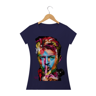 Nome do produtoDavid Bowie! Camisa Feminina Baby Long Quality