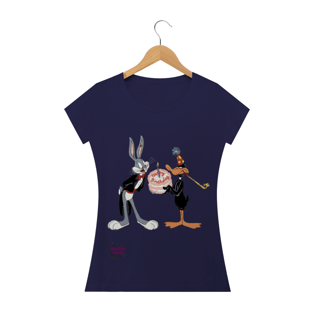 Nome do produtoPernalonga e Patolino! Camisa Feminina Baby Long Quality