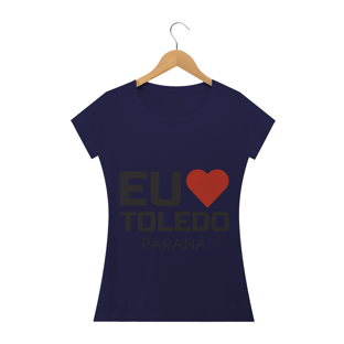 Nome do produtoCamiseta Baby Long Feminina - Eu Amo Toledo Paraná