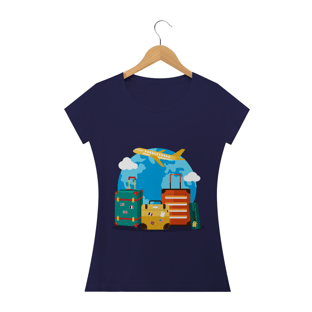Nome do produtoCamiseta Baby Long Feminina - Travel Time