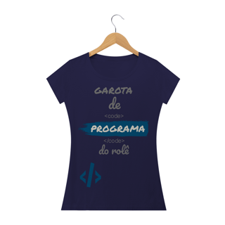 Nome do produto Camiseta Baby Long Quality Estampa Frase - Garota de Programa do rolê