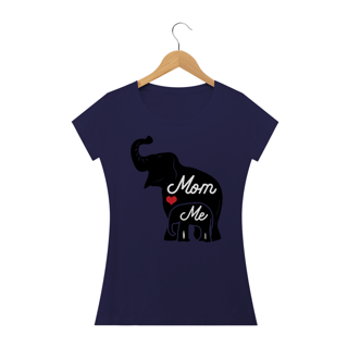 Nome do produto Camiseta Baby Long Quality Estampa Elefante Mom Me