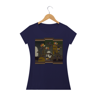 Nome do produto Camiseta baby Long Quality Feminina Estampa Quadro Artístico