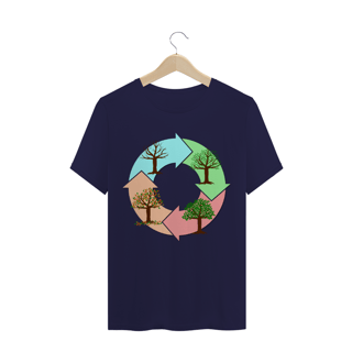 Nome do produto Camiseta Quality Masculina Estampa Ciclo de vida das árvores