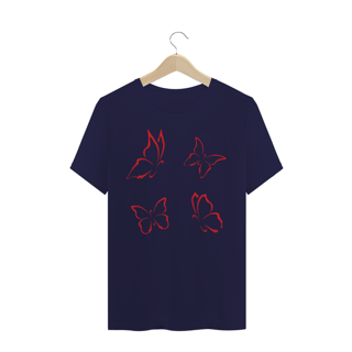 Nome do produto Camiseta Quality Estampa Desenho com 4 Borboletas